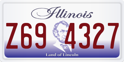 IL license plate Z694327