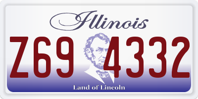 IL license plate Z694332