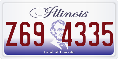 IL license plate Z694335