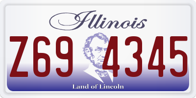 IL license plate Z694345