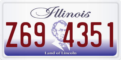 IL license plate Z694351