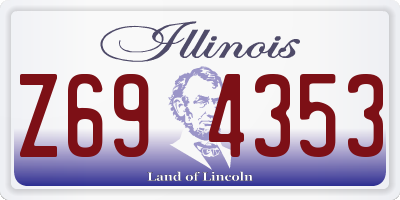 IL license plate Z694353