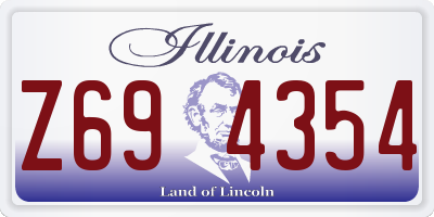 IL license plate Z694354