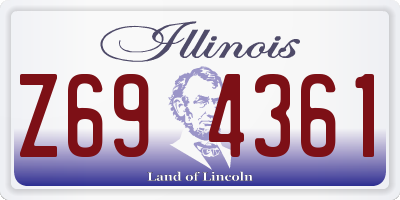 IL license plate Z694361