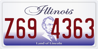 IL license plate Z694363