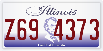 IL license plate Z694373
