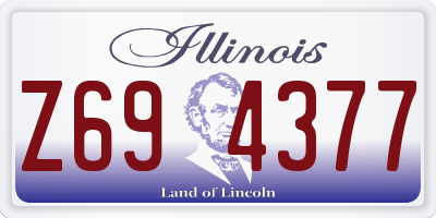 IL license plate Z694377