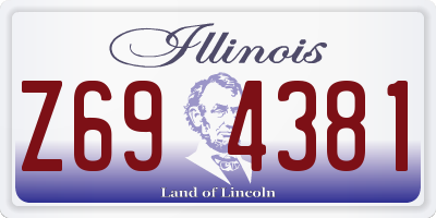 IL license plate Z694381