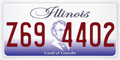 IL license plate Z694402