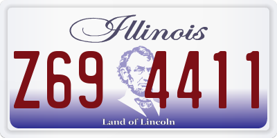 IL license plate Z694411
