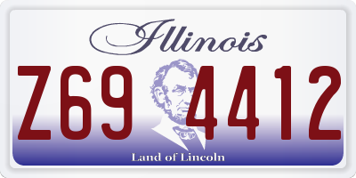 IL license plate Z694412