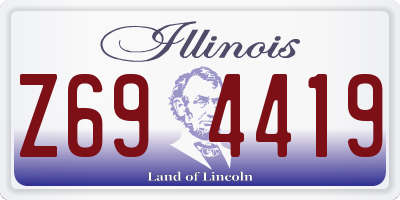 IL license plate Z694419