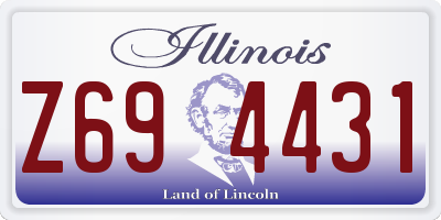 IL license plate Z694431