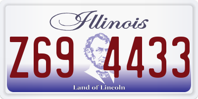 IL license plate Z694433