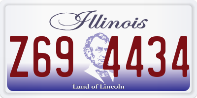 IL license plate Z694434