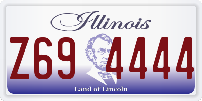 IL license plate Z694444