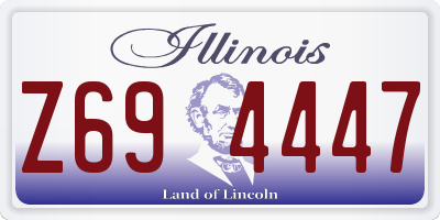 IL license plate Z694447