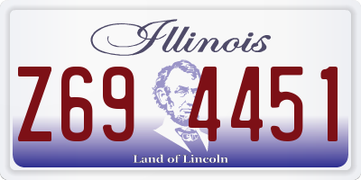 IL license plate Z694451