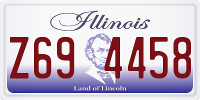 IL license plate Z694458