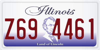 IL license plate Z694461