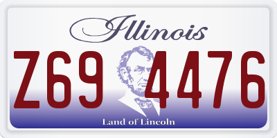 IL license plate Z694476