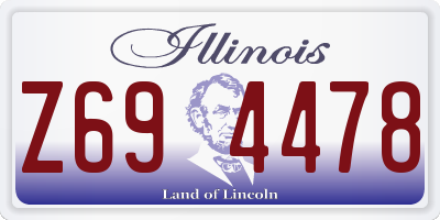 IL license plate Z694478