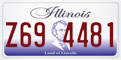 IL license plate Z694481
