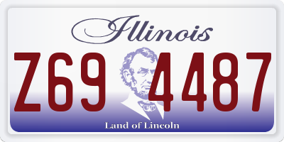 IL license plate Z694487