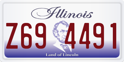 IL license plate Z694491