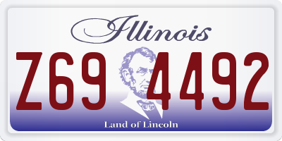 IL license plate Z694492