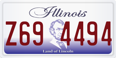 IL license plate Z694494