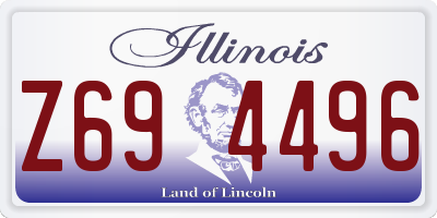 IL license plate Z694496