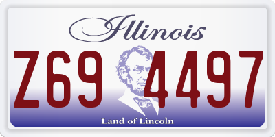IL license plate Z694497