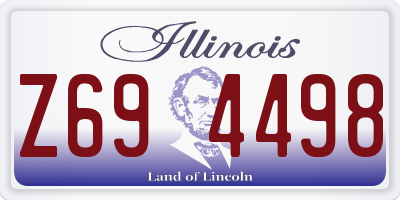 IL license plate Z694498