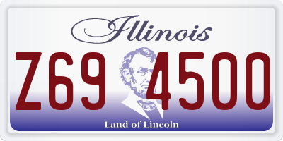 IL license plate Z694500