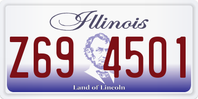IL license plate Z694501