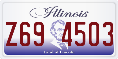 IL license plate Z694503