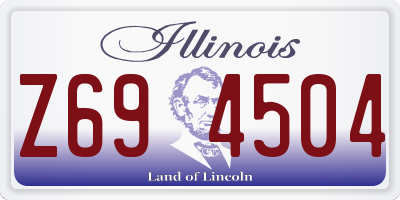 IL license plate Z694504