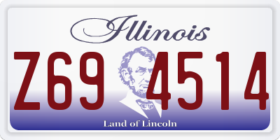 IL license plate Z694514
