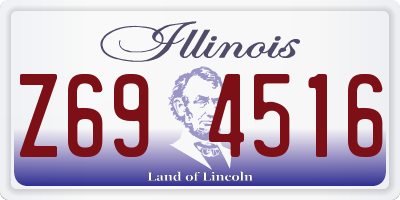 IL license plate Z694516