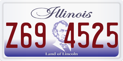 IL license plate Z694525