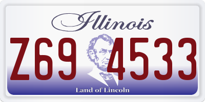IL license plate Z694533