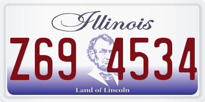 IL license plate Z694534