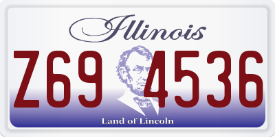 IL license plate Z694536