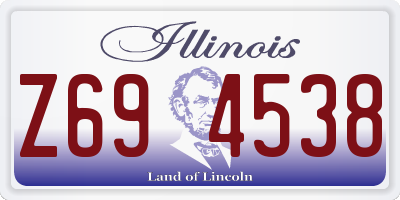 IL license plate Z694538