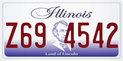 IL license plate Z694542