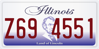 IL license plate Z694551