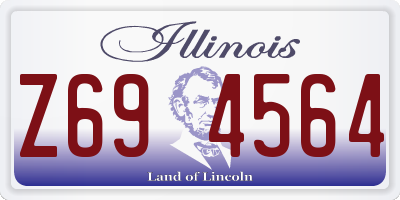 IL license plate Z694564