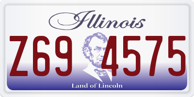IL license plate Z694575