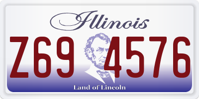 IL license plate Z694576